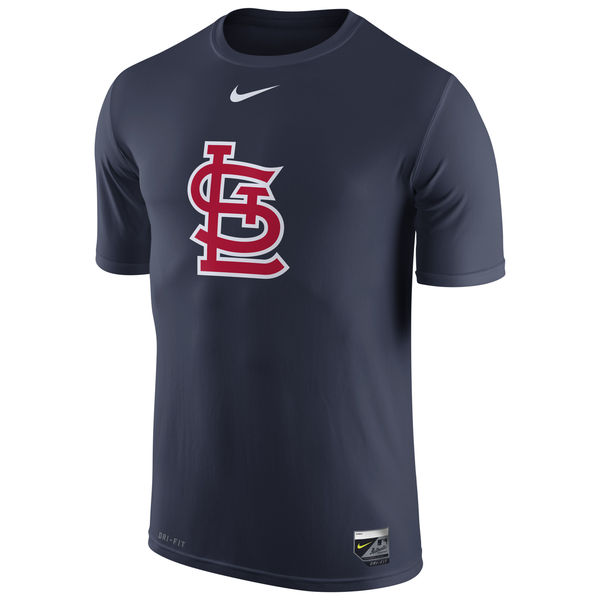 MLB Men St. Louis Cardinals Nike Authentic Collection Legend Logo 1.5 Performance TShirt Navy